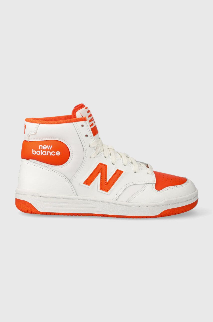 Levně Sneakers boty New Balance BB480SCA bílá barva