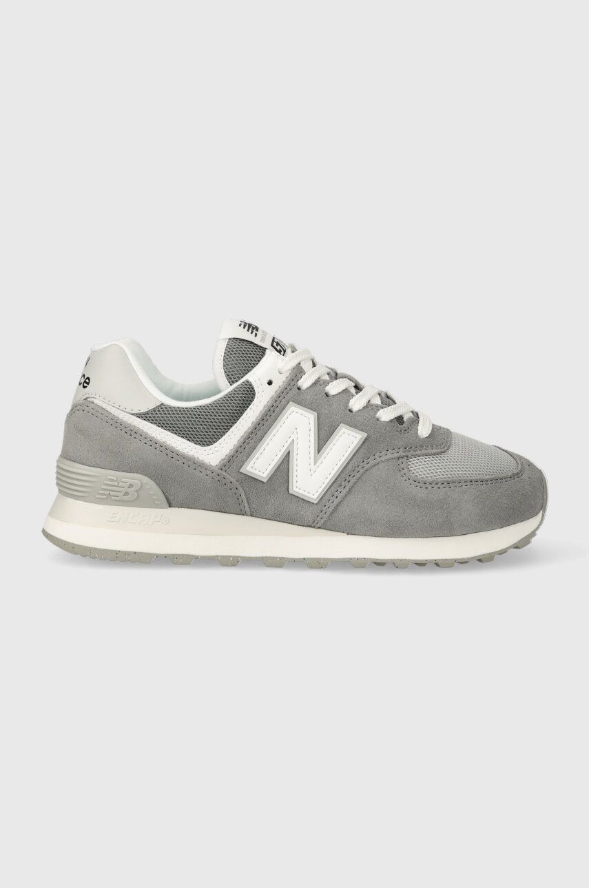 Sneakers boty New Balance U574FGR šedá barva - šedá -  Svršek: Umělá hmota