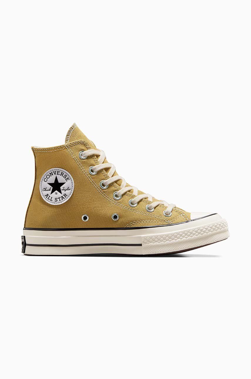 Converse tenisi Chuck 70 culoarea galben, A04590C