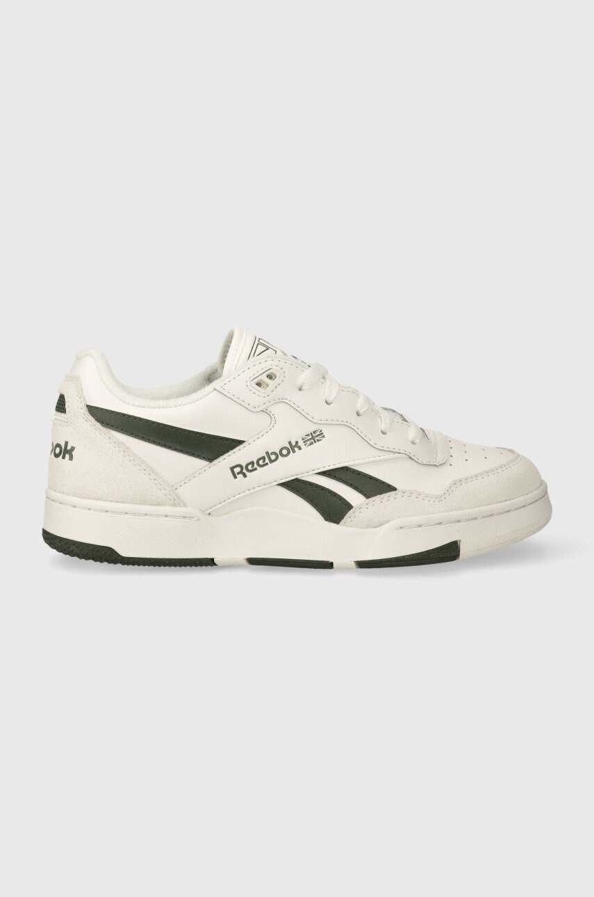 Levně Kožené sneakers boty Reebok BB 4000 II béžová barva