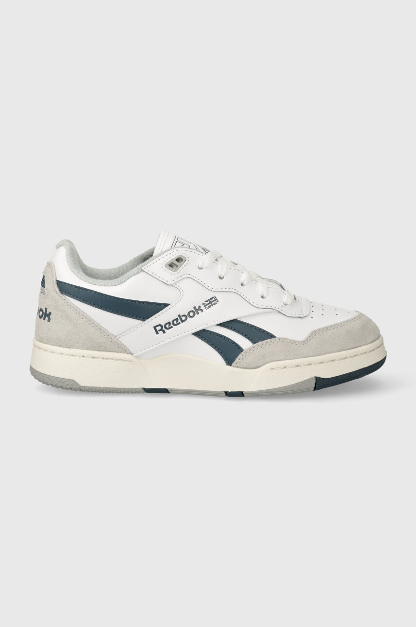 Levně Kožené sneakers boty Reebok BB 4000 II bílá barva