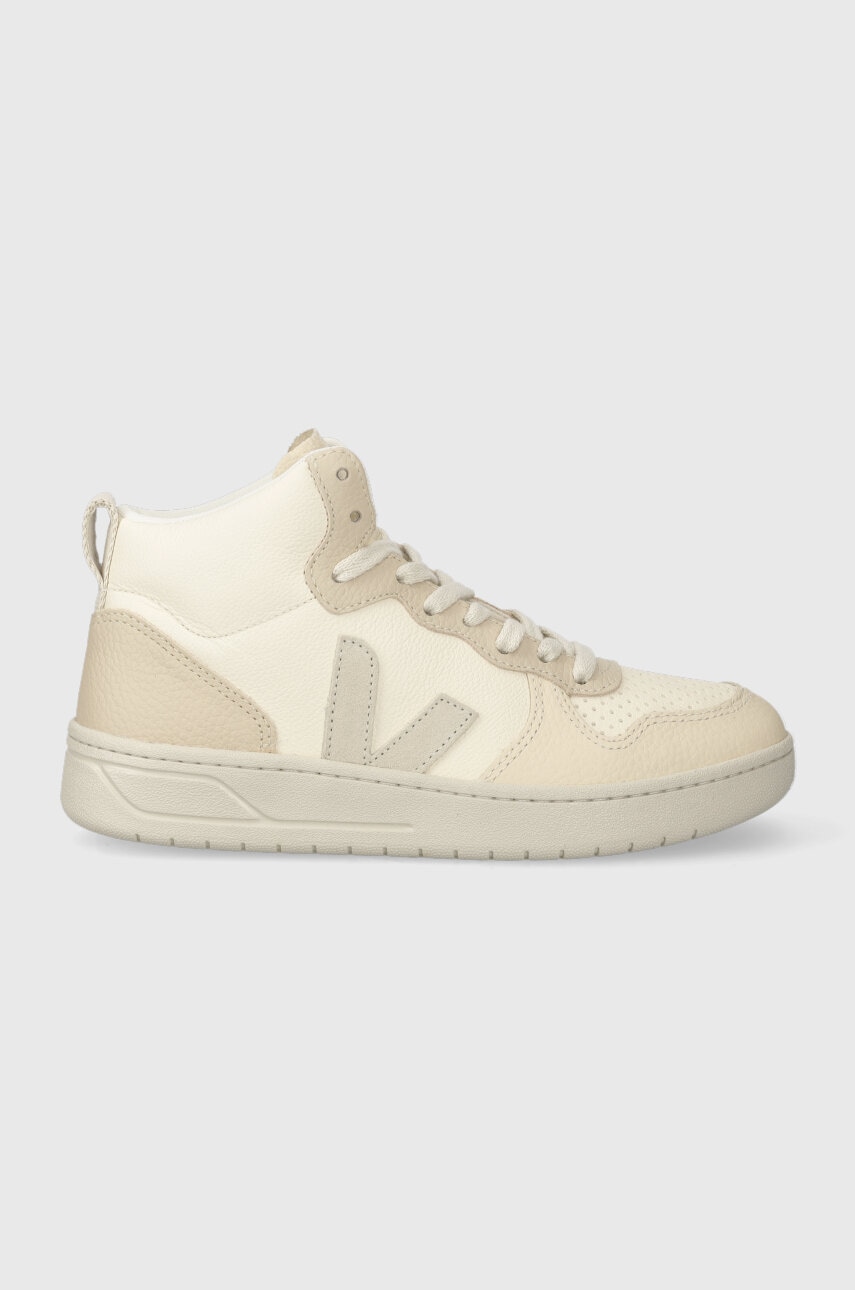 E-shop Kožené sneakers boty Veja V-15 béžová barva, VQ0503451