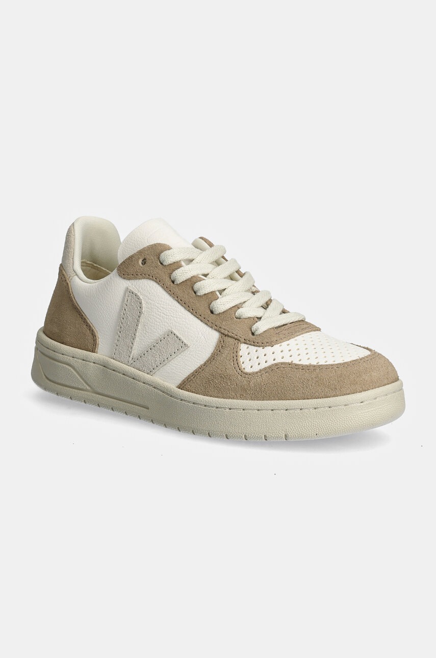 Veja sneakers din piele V-10 culoarea: bej VX0503298