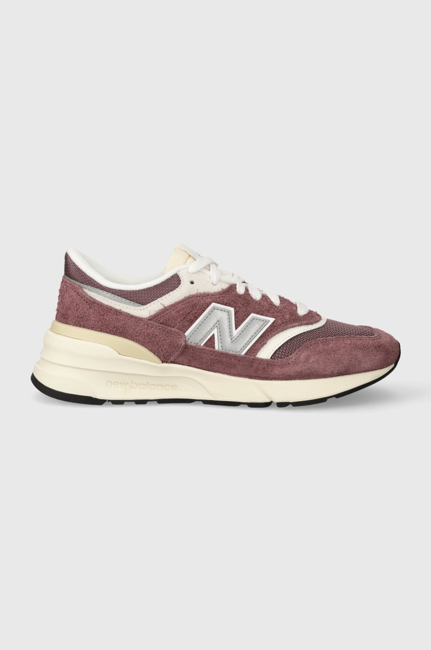 Levně Sneakers boty New Balance 997 vínová barva