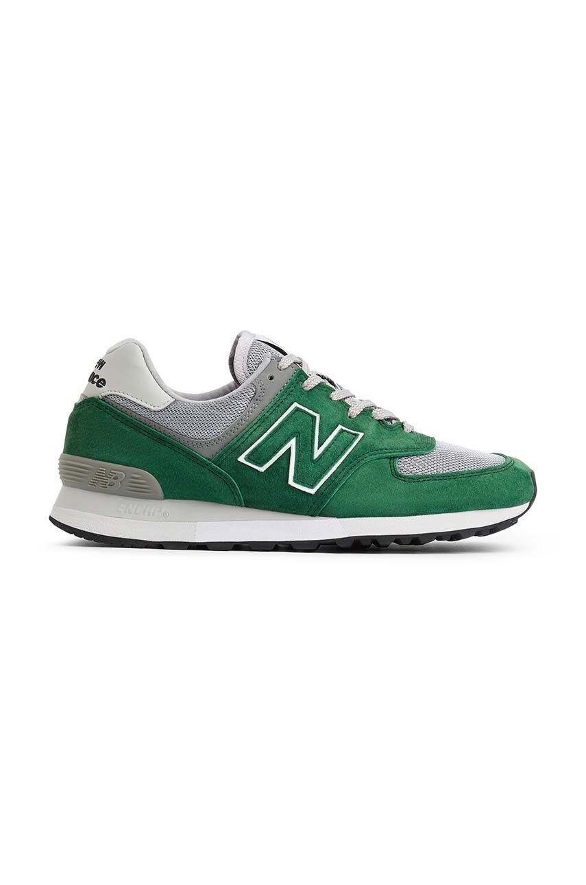 Levně Sneakers boty New Balance Made in UK zelená barva, OU576GGK