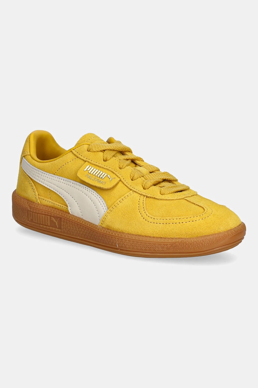 Puma sneakers din piele întoarsă Palermo Cobalt Glaze culoarea galben 396463 Puma sneakers din piele întoarsă Palermo Cobalt Glaze culoarea galben 396463