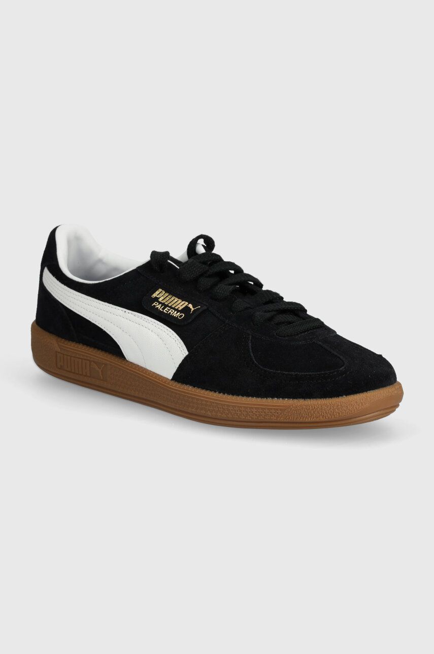 Puma sneakers din piele întoarsă Palermo culoarea negru 396463