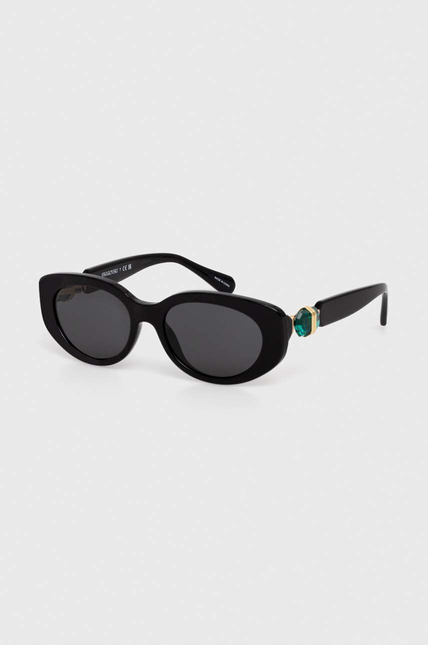 Swarovski Ochelari De Soare 5679544 Lucent Culoarea Negru