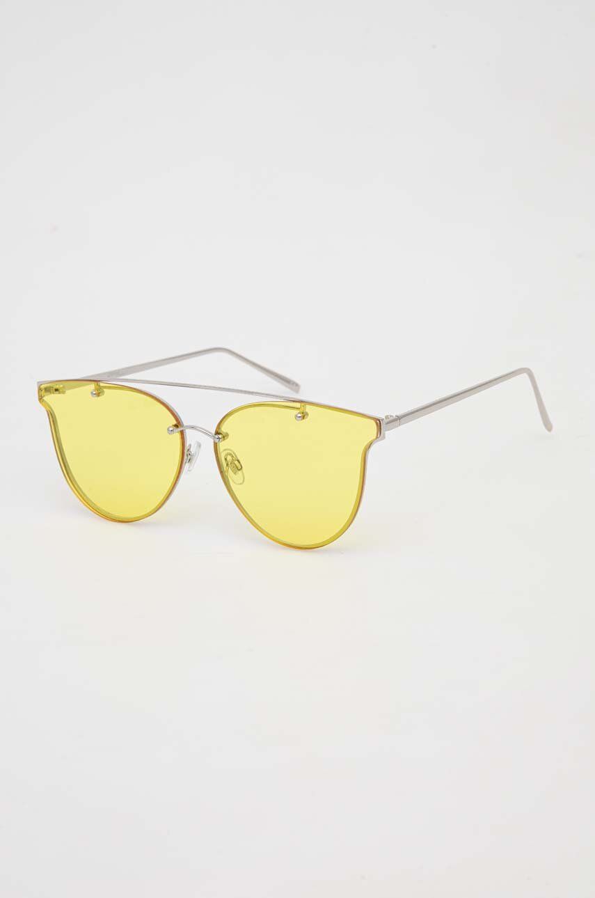 Sluneční brýle Jeepers Peepers žlutá barva - žlutá -  Kov