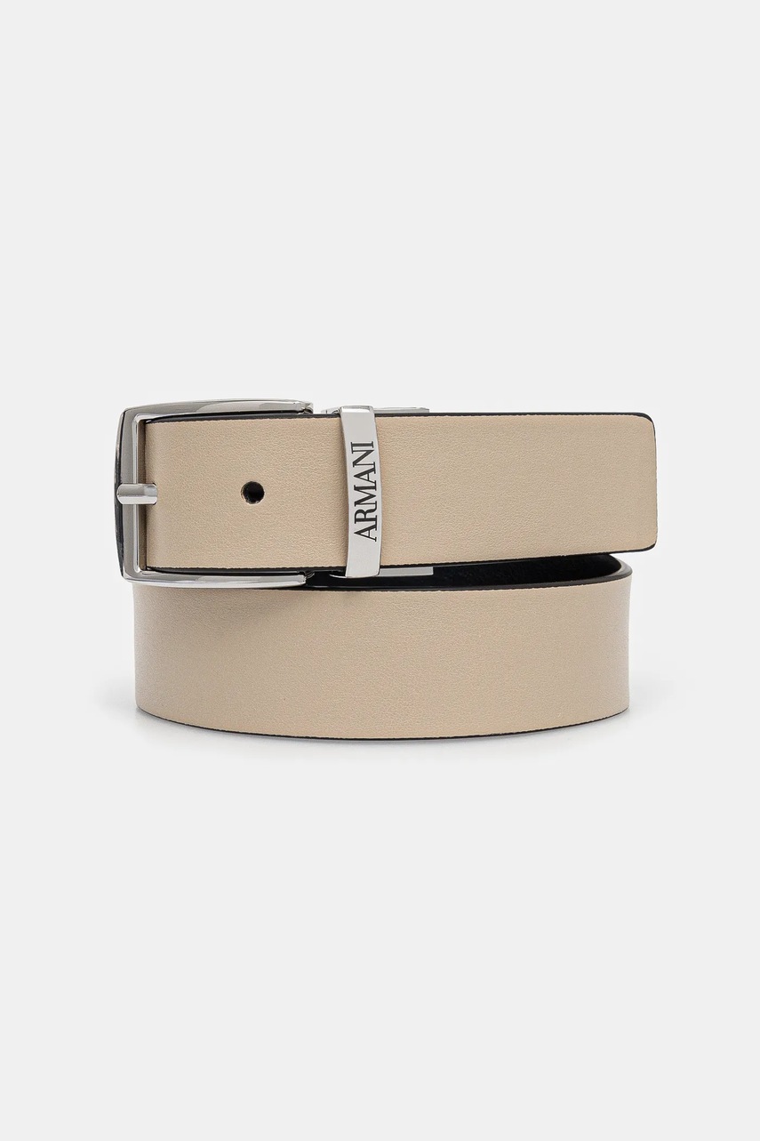 Двусторонний детский ремень Emporio Armani цвет чёрный