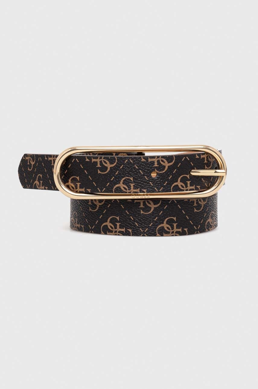 

Ремінь Guess жіночий колір коричневий