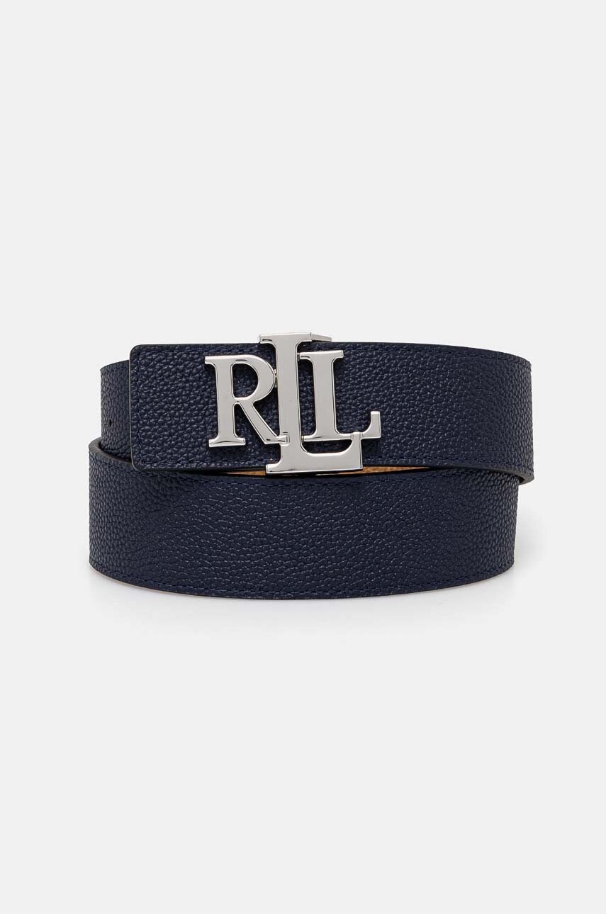 

Кожен колан с две лица Lauren Ralph Lauren дамски в тъмносиньо 412912040, Тъмносин