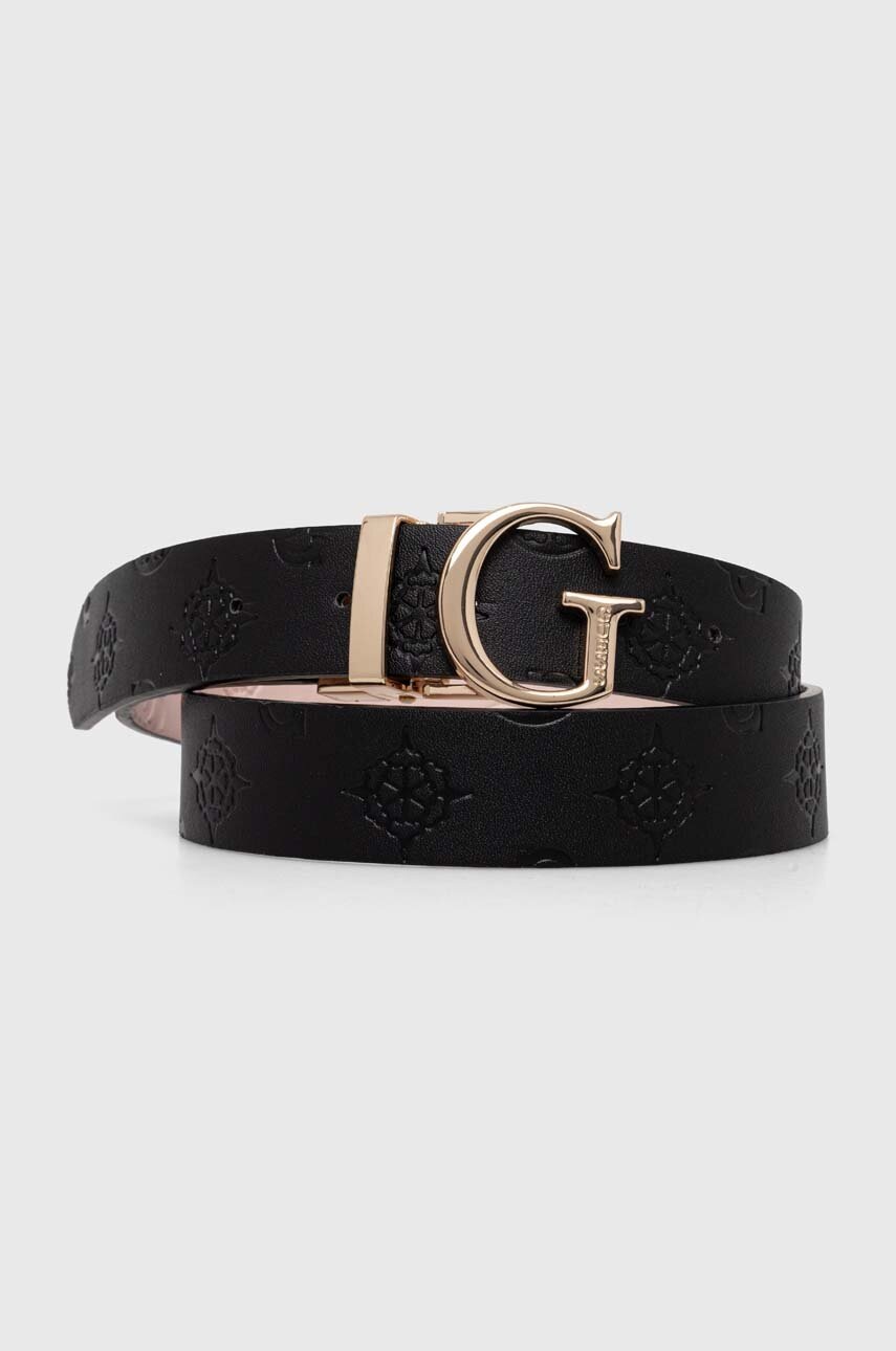 

Колан с две лица Guess JAMES дамски в черно BW7861 P3430, Черен