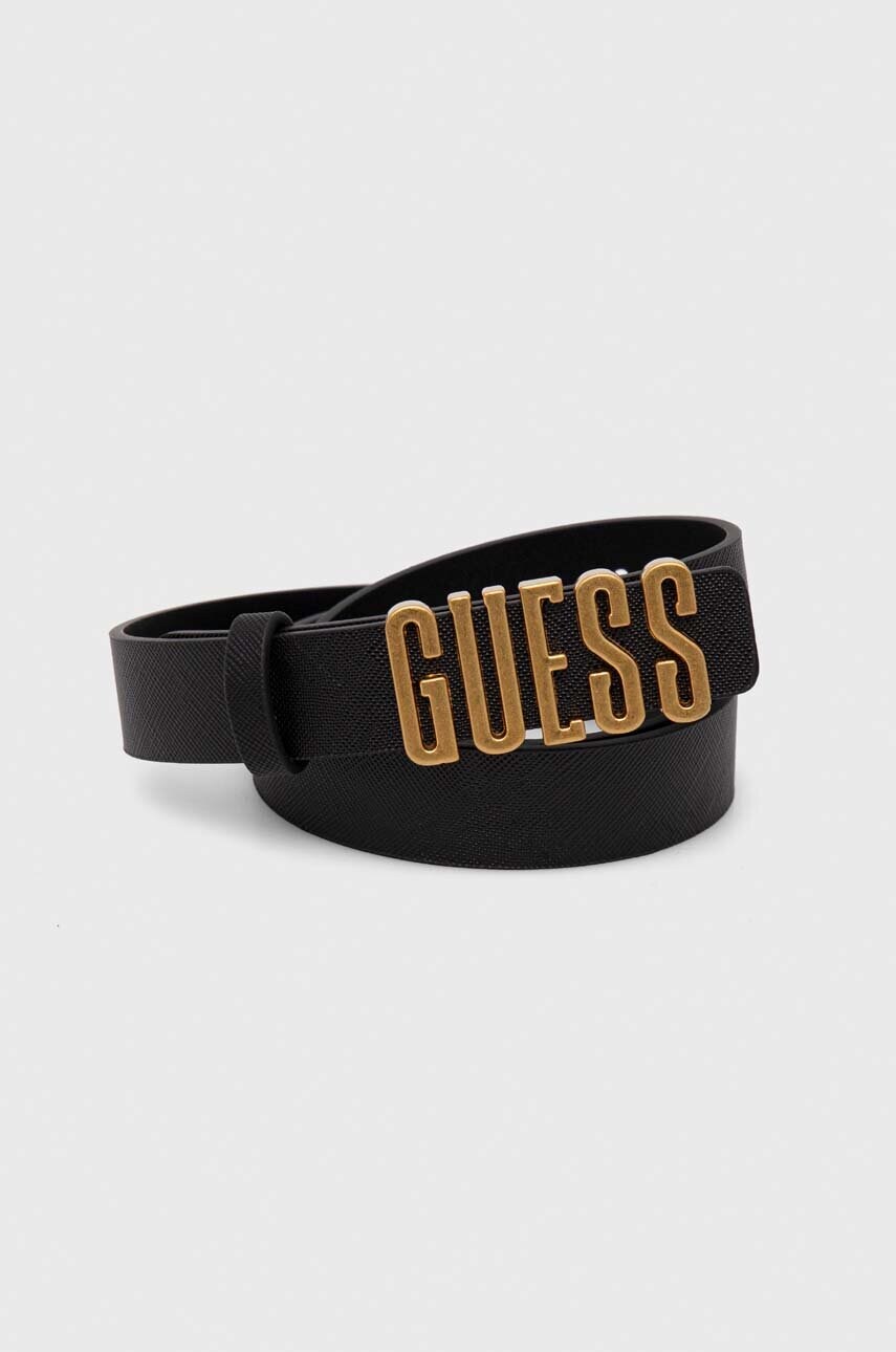 

Колан Guess дамски в черно, Черен