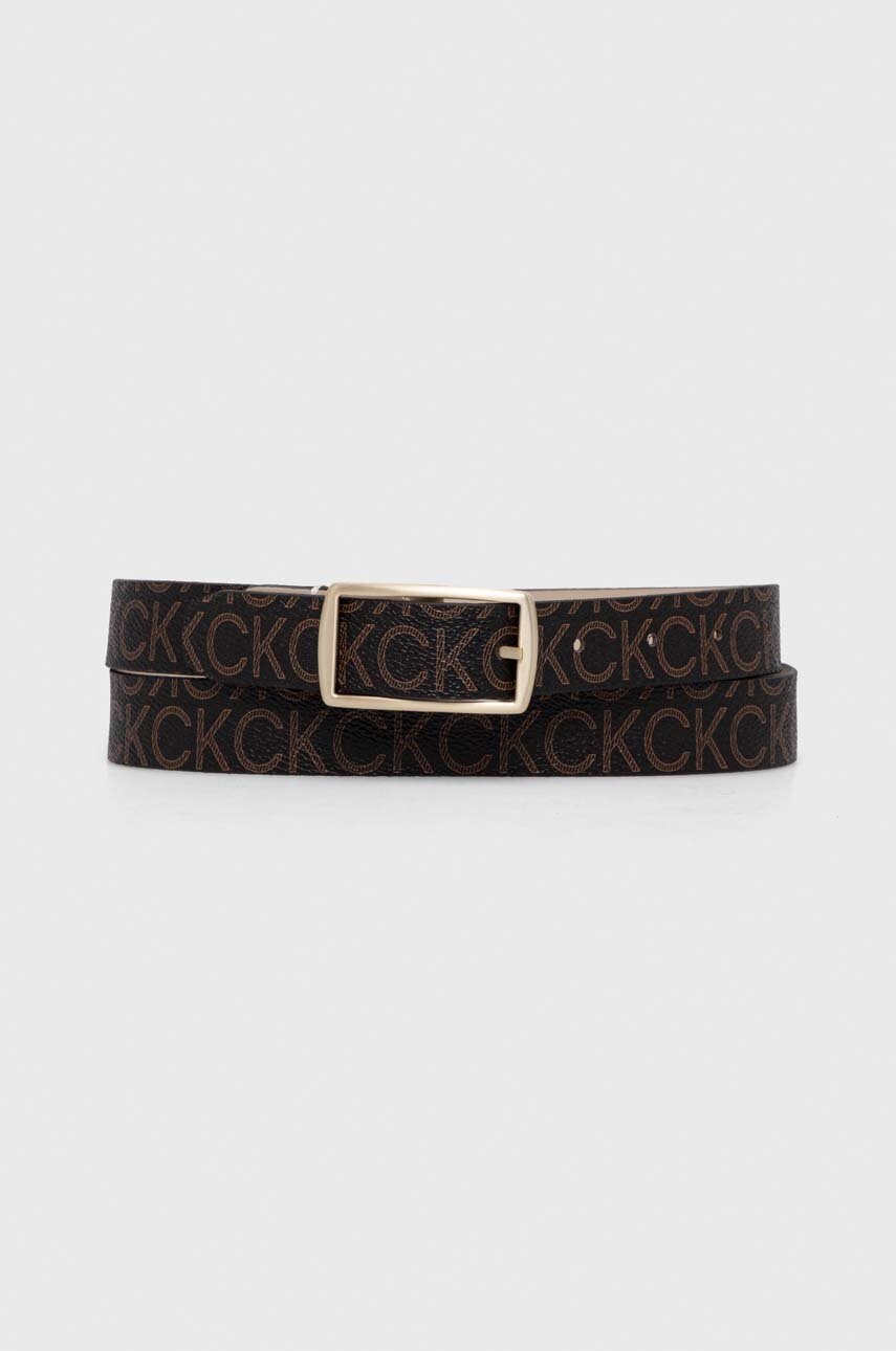 

Колан с две лица Calvin Klein дамски в кафяво, Кафяв