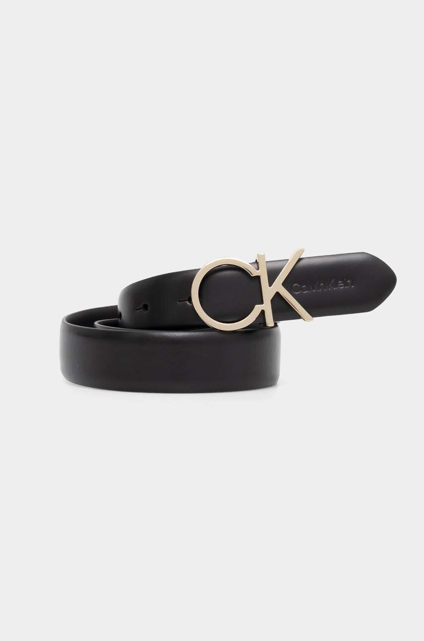 

Кожен колан Calvin Klein дамски в черно K60K610157, Черен