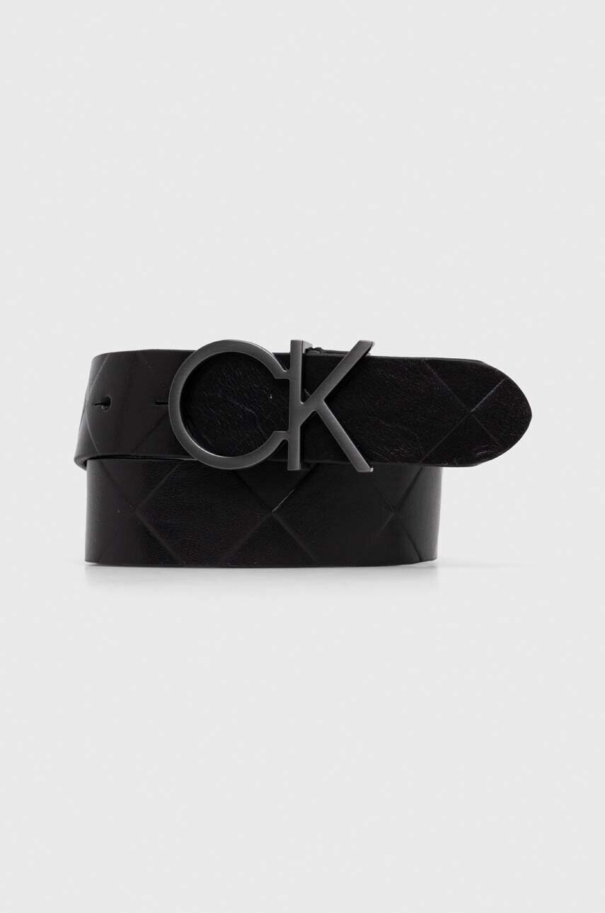 

Кожен колан Calvin Klein дамски в черно K60K611102, Черен