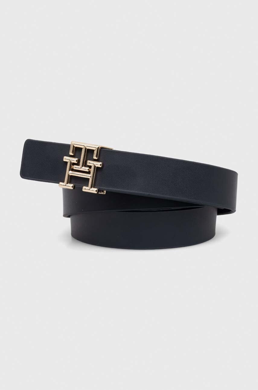 

Двухсторонний кожаный ремень Tommy Hilfiger женский цвет синий
