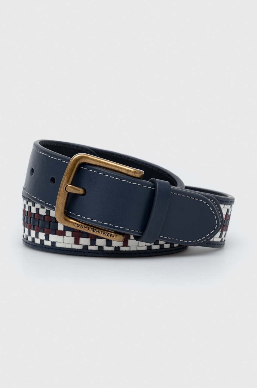 

Кожен колан Tommy Hilfiger мъжки в тъмносиньо, Тъмносин