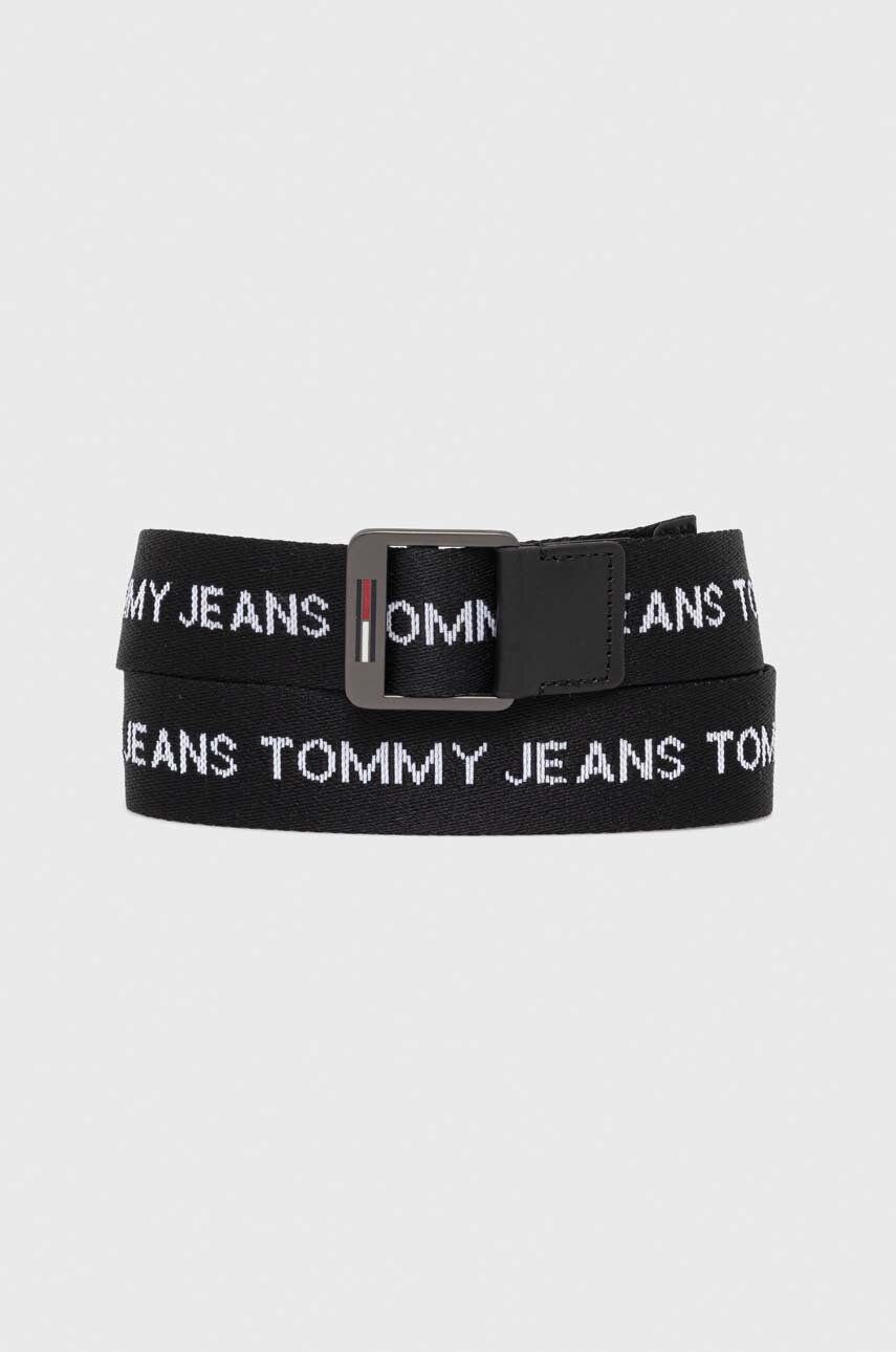 Levně Pásek Tommy Jeans pánský, černá barva