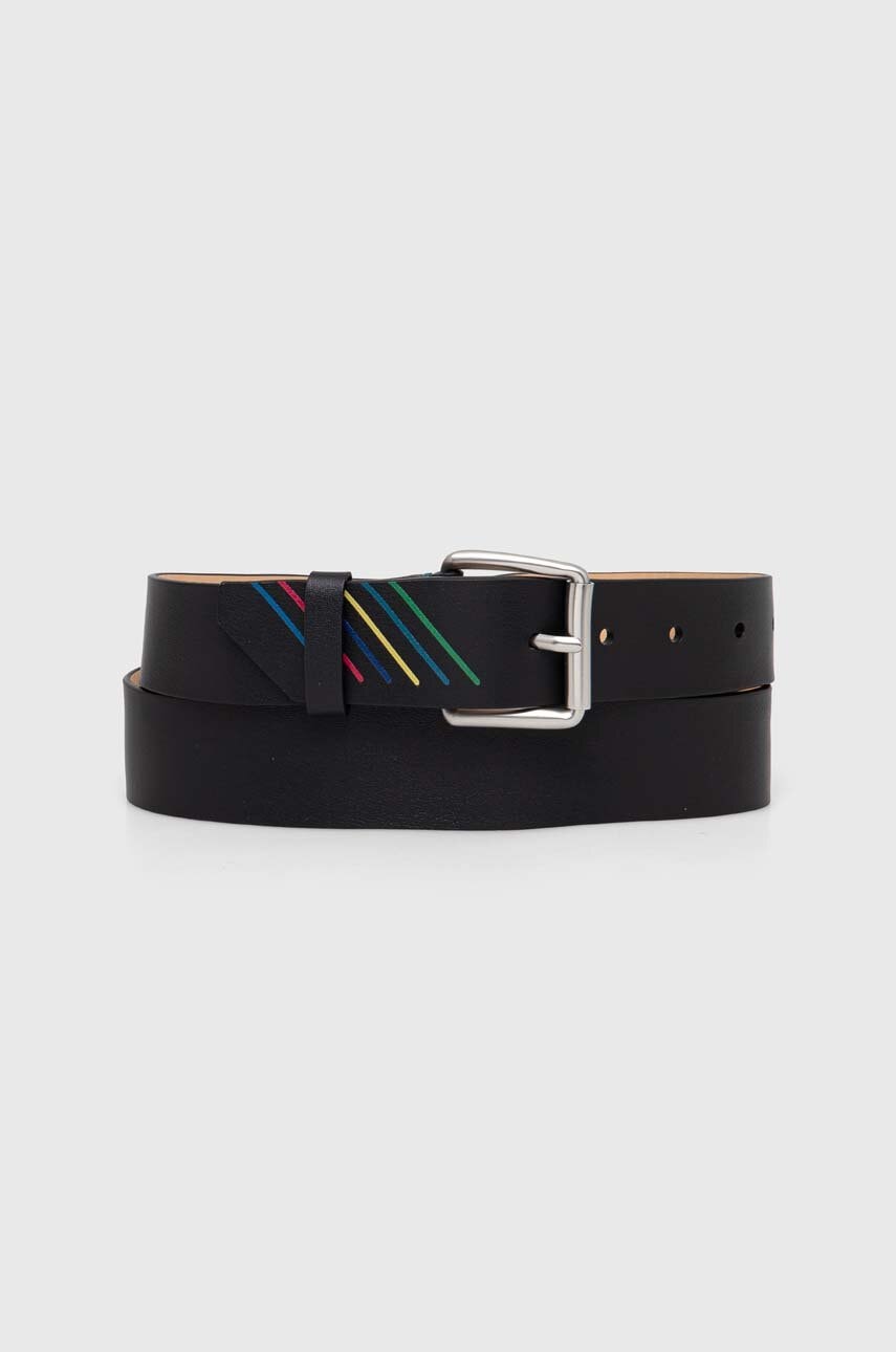 PS Paul Smith curea de piele barbati, culoarea negru