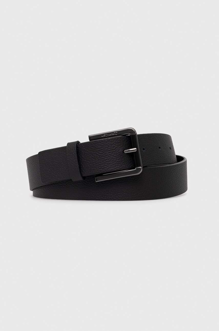 

Кожен колан Calvin Klein мъжки в черно, Черен