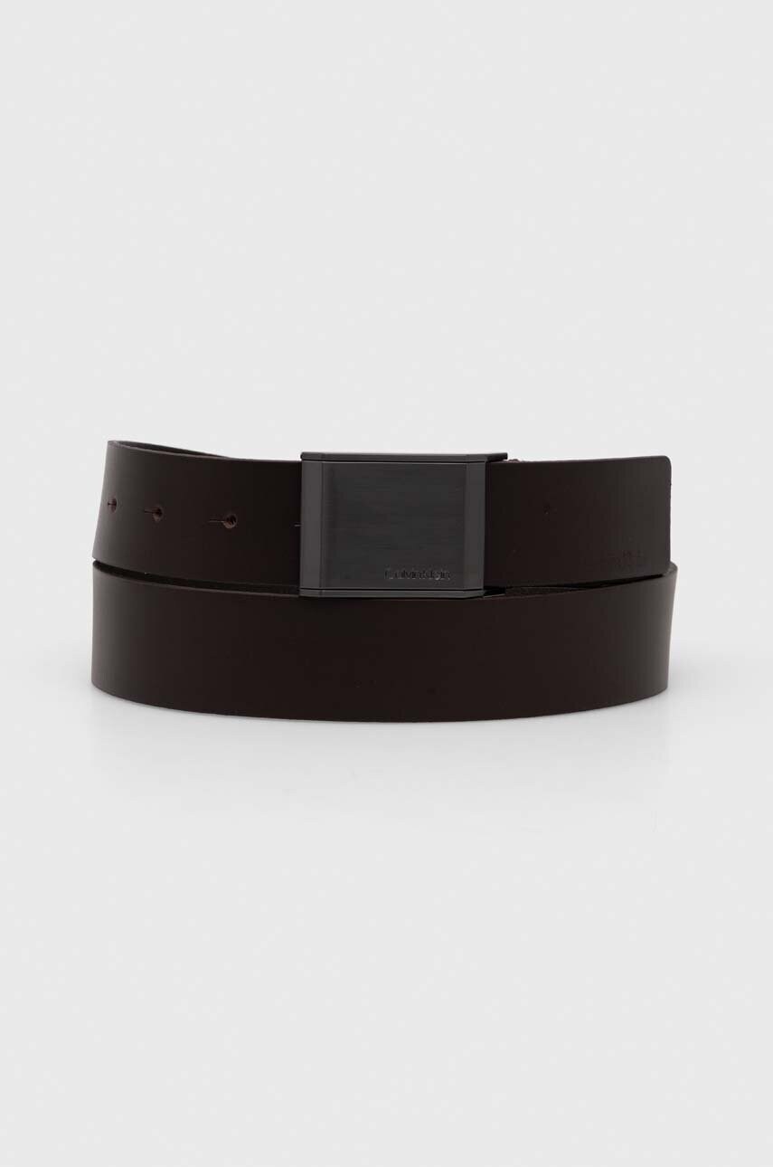 

Кожен колан Calvin Klein мъжки в кафяво, Кафяв