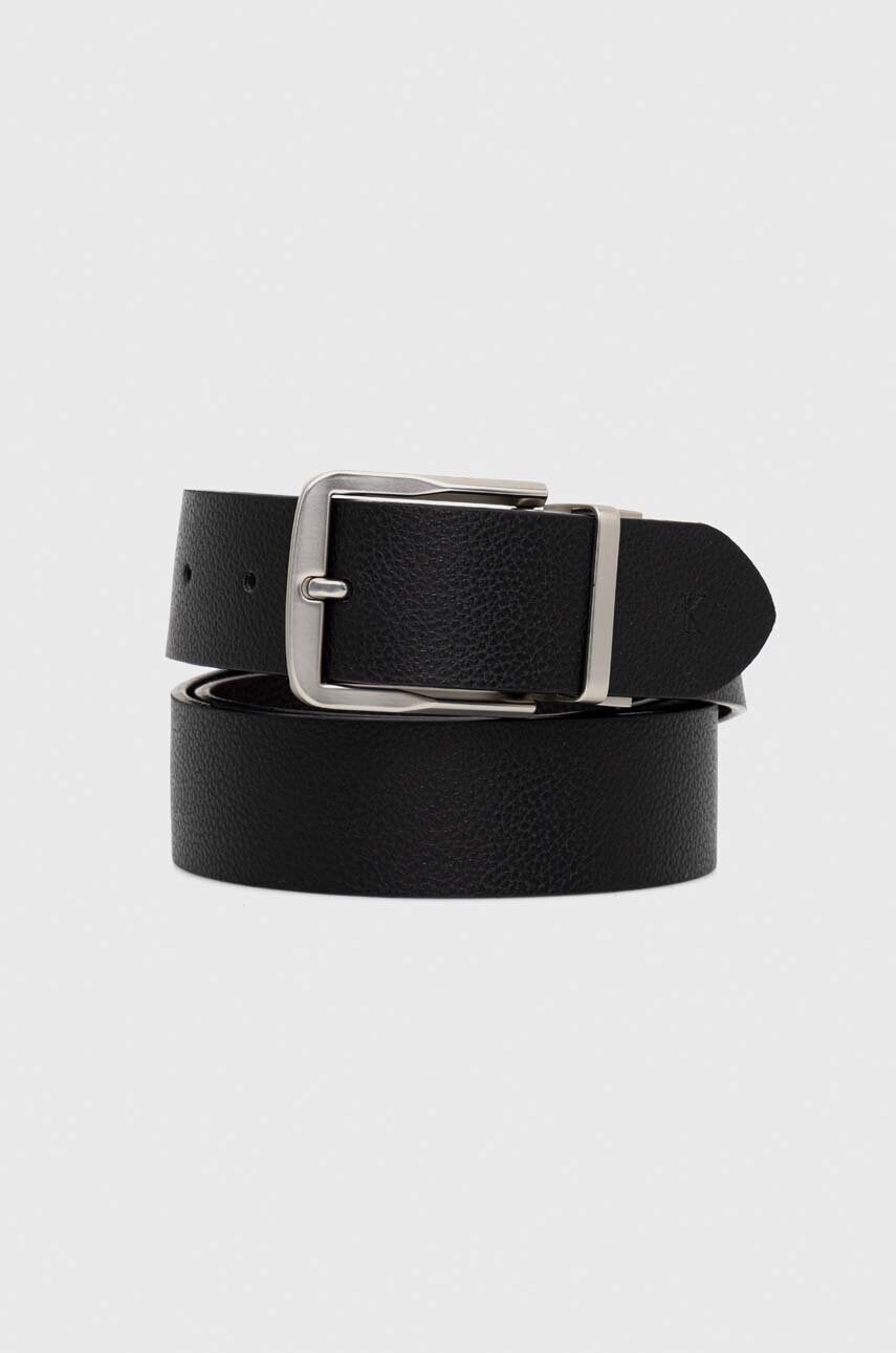 

Колан с две лица Calvin Klein Jeans мъжки в черно, Черен