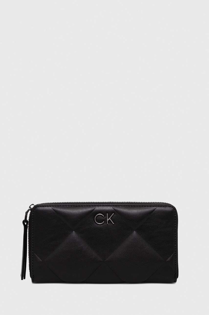 

Портмоне Calvin Klein дамски в черно, Черен