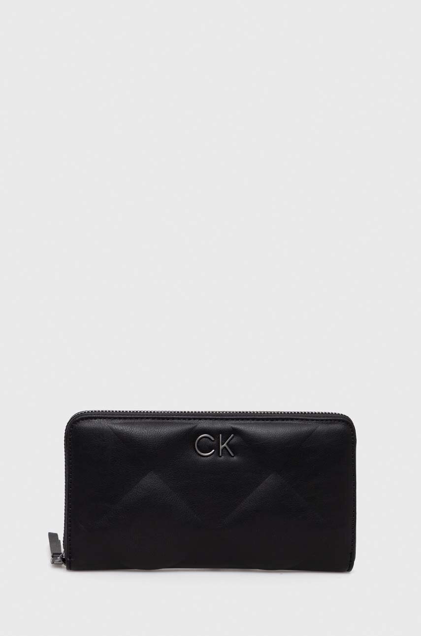 

Портмоне Calvin Klein дамски в черно, Черен