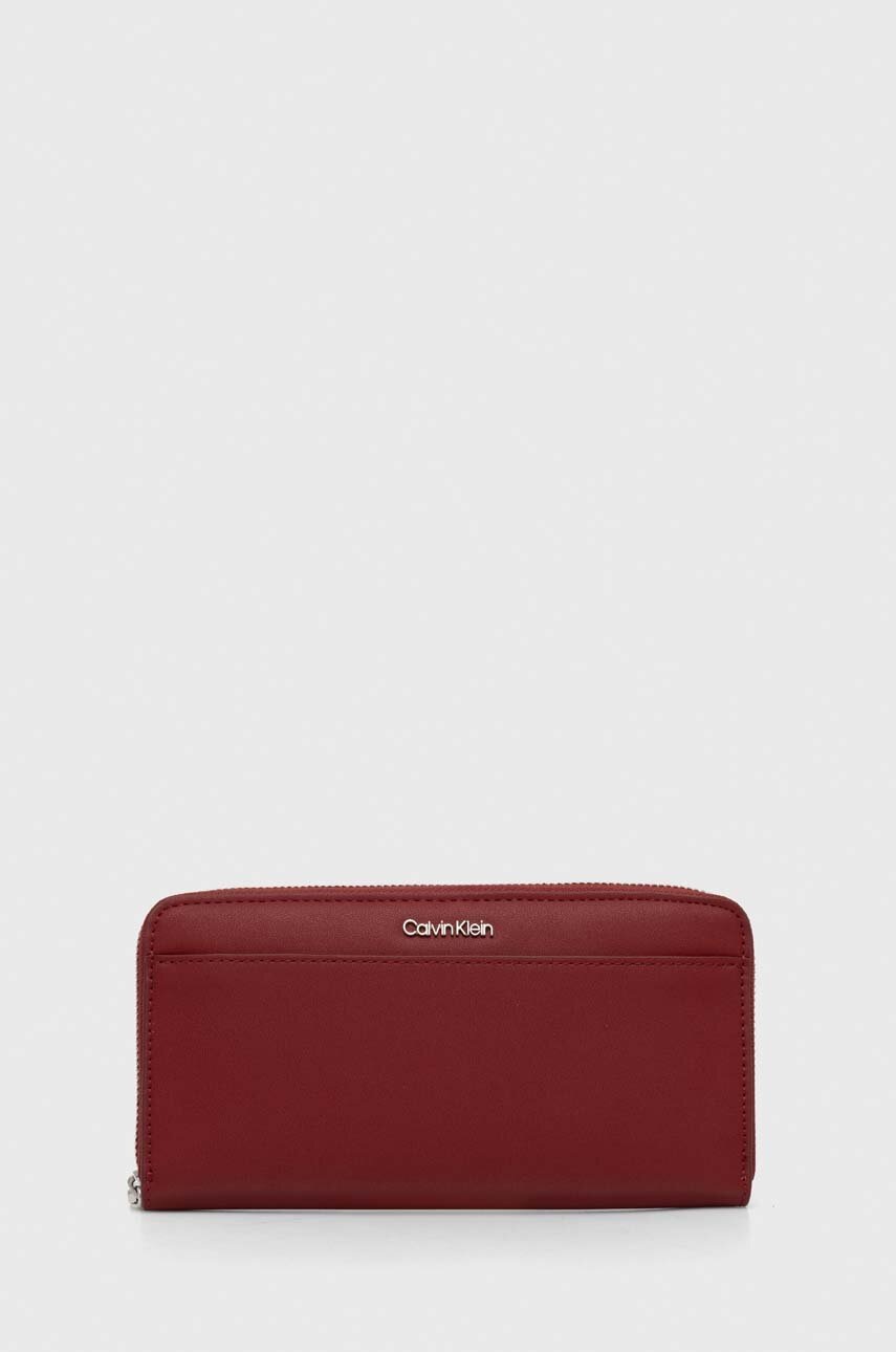 

Портмоне Calvin Klein дамски в черно K60K610949, Бордо