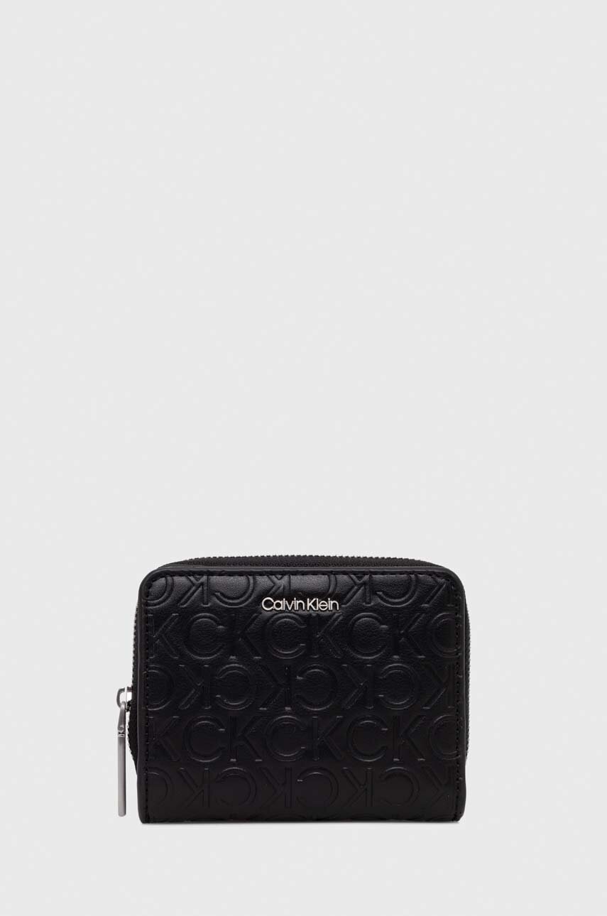 

Портмоне Calvin Klein дамски в черно, Черен
