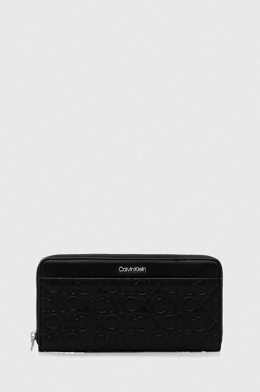 

Портмоне Calvin Klein дамски в черно, Черен