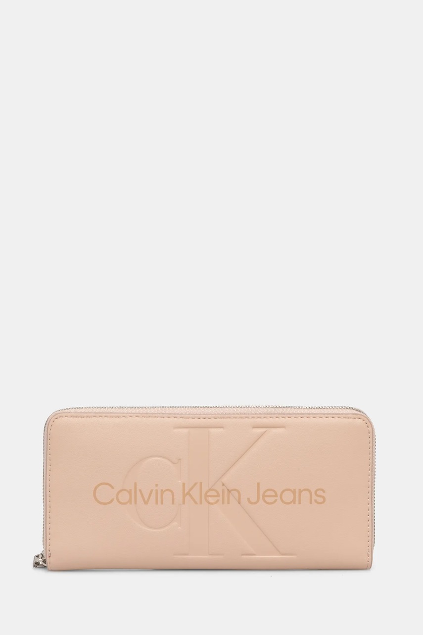 

Портмоне Calvin Klein Jeans дамски в розово, Розов