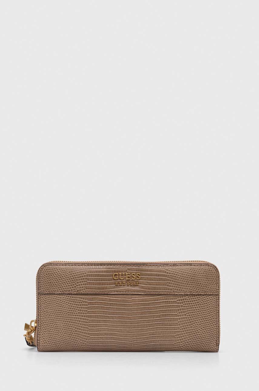 

Гаманець Guess жіночий колір бежевий