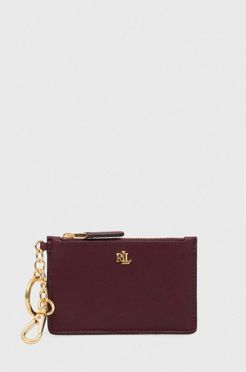 

Кожен портфейл Lauren Ralph Lauren дамски в бордо