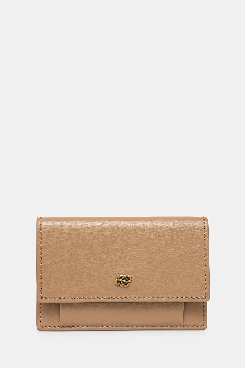 By Malene Birger portofel de piele femei, culoarea bej