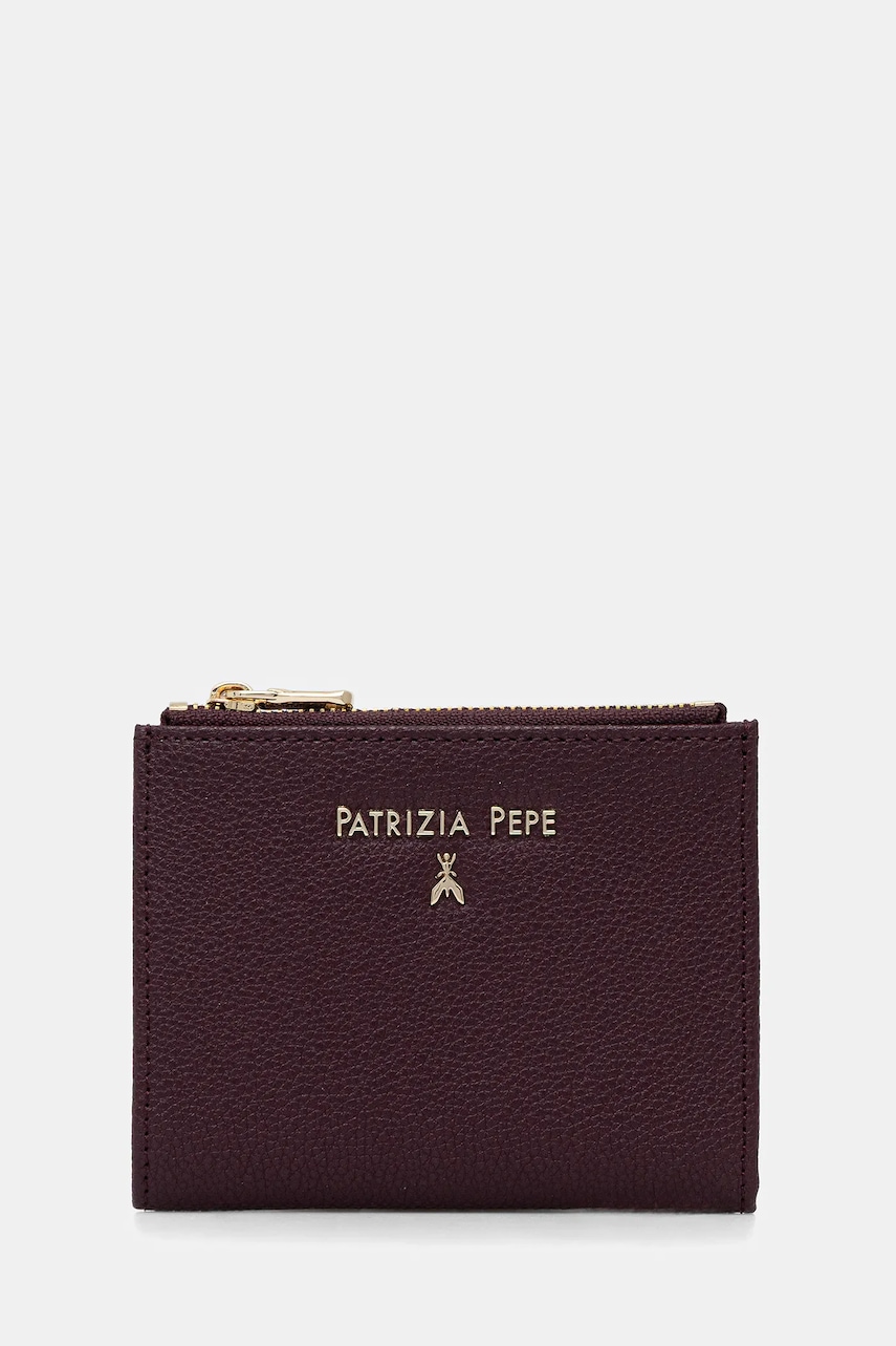 Levně Kožená peněženka Patrizia Pepe dámská, černá barva, CQ8732 L001