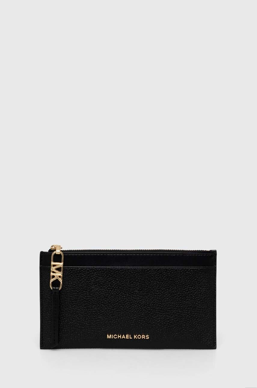 

Кожаный кошелек MICHAEL Michael Kors женский цвет чёрный