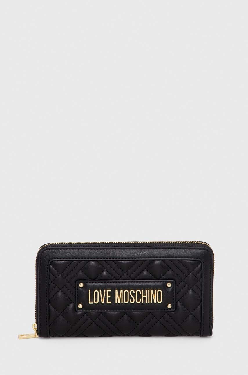 

Портмоне Love Moschino дамски в черно, Черен