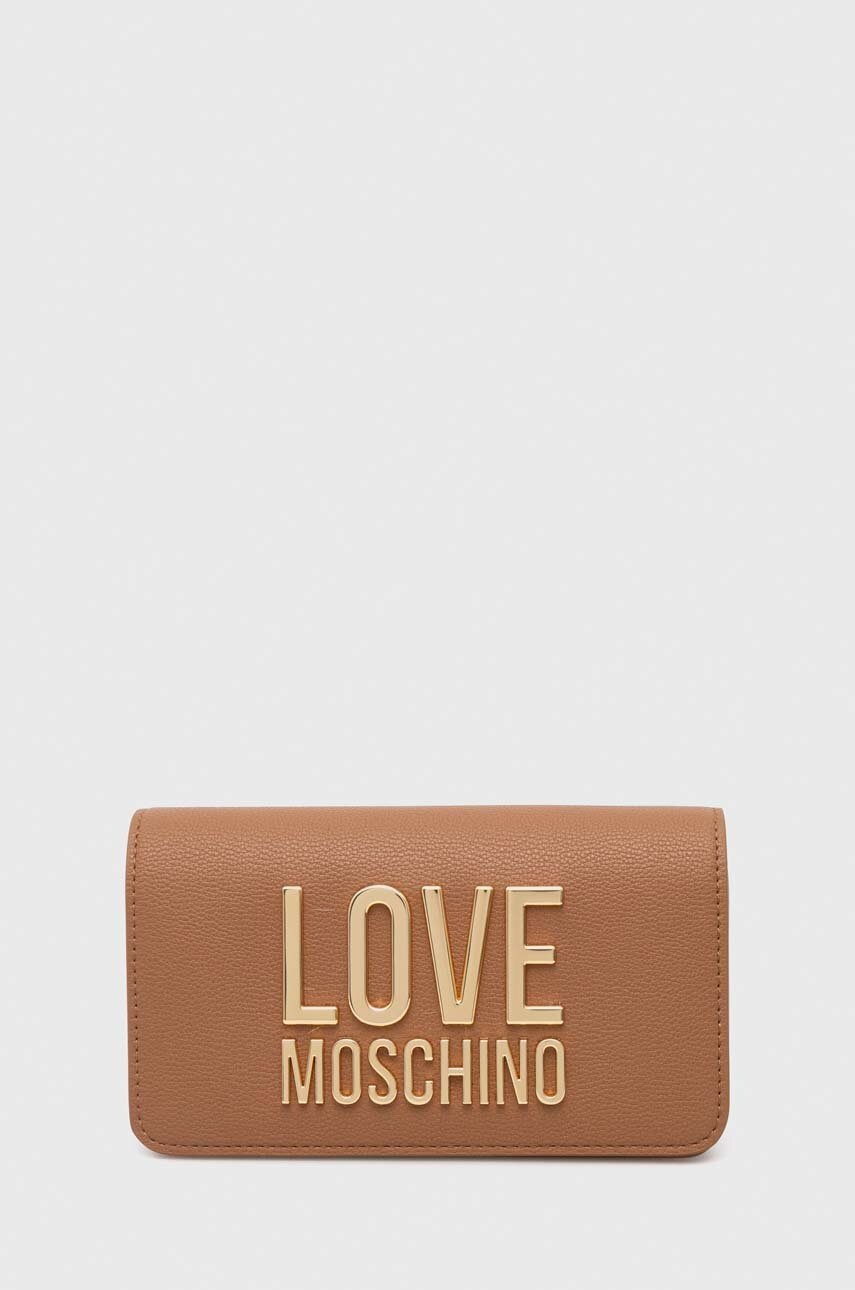 

Клатч Love Moschino колір коричневий