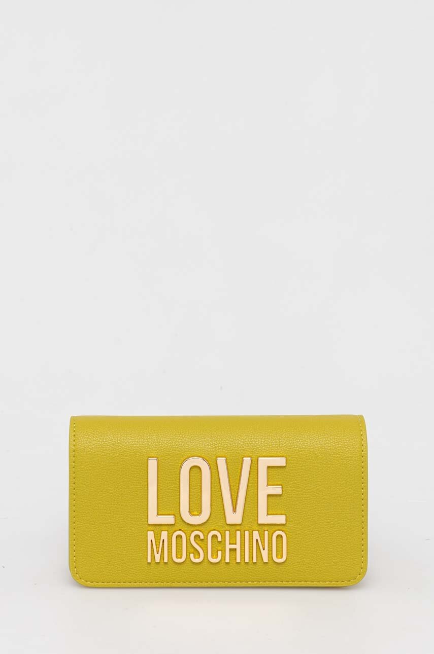 Love Moschino Portofel Femei, Culoarea Verde