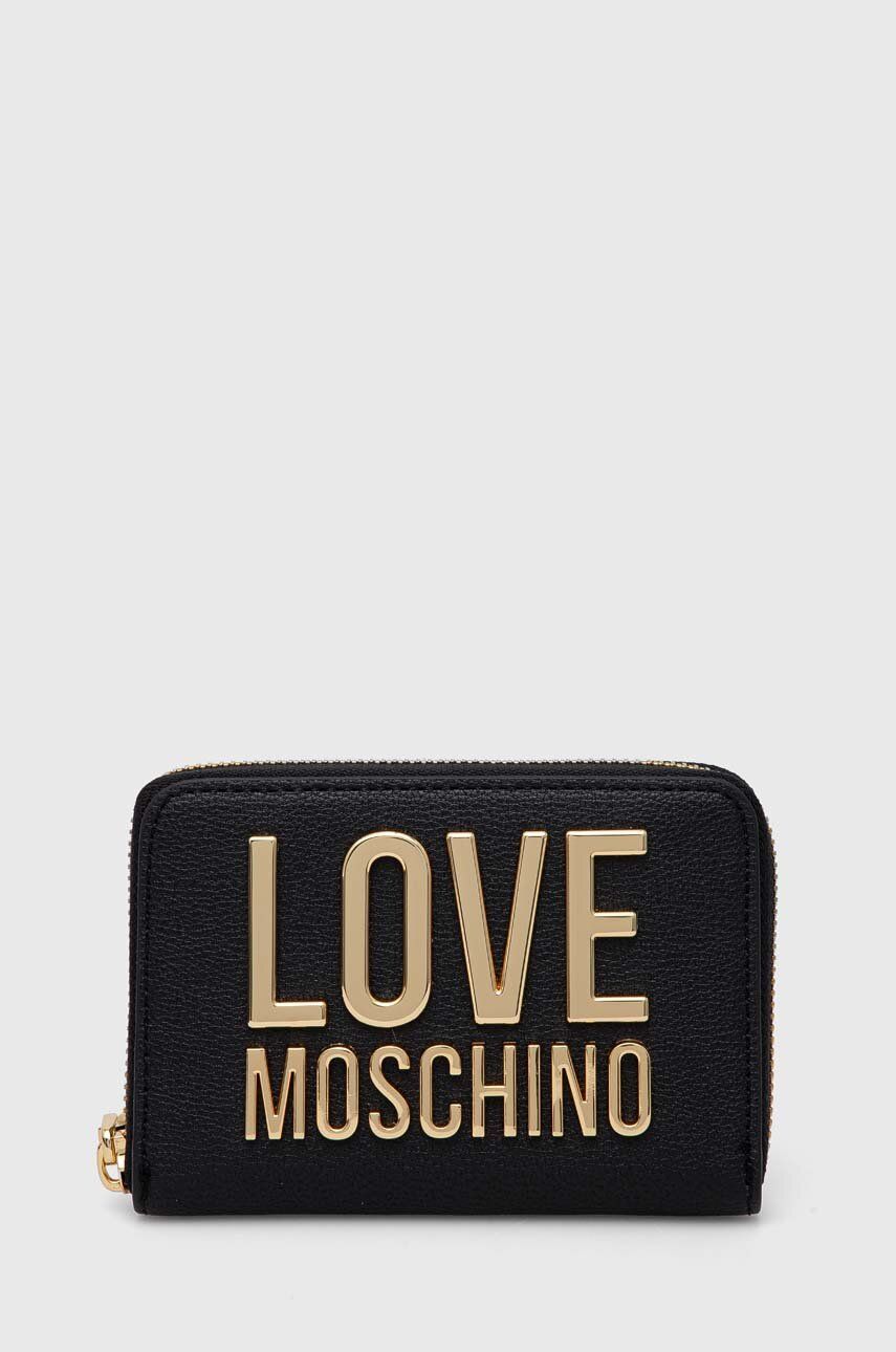 Love Moschino portofel femei, culoarea negru