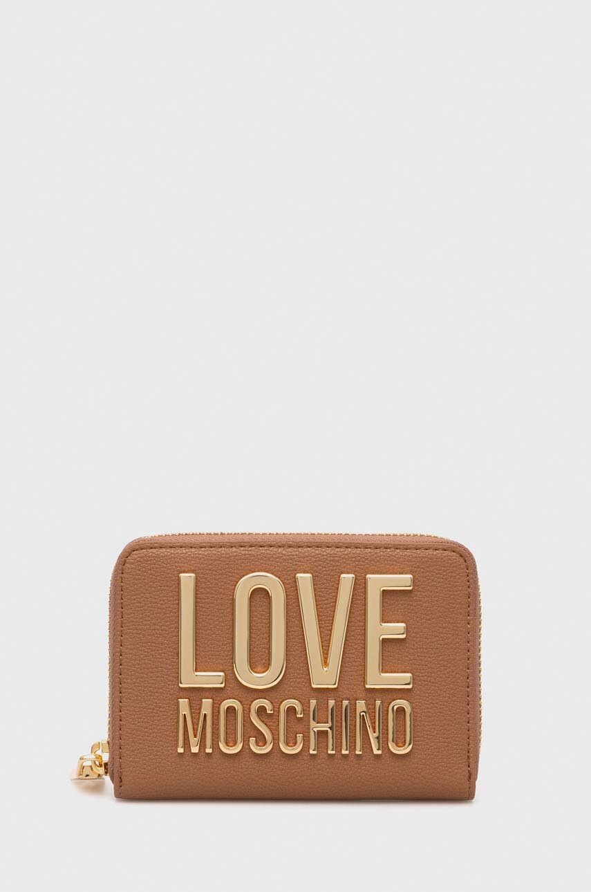 Love Moschino portofel femei, culoarea maro