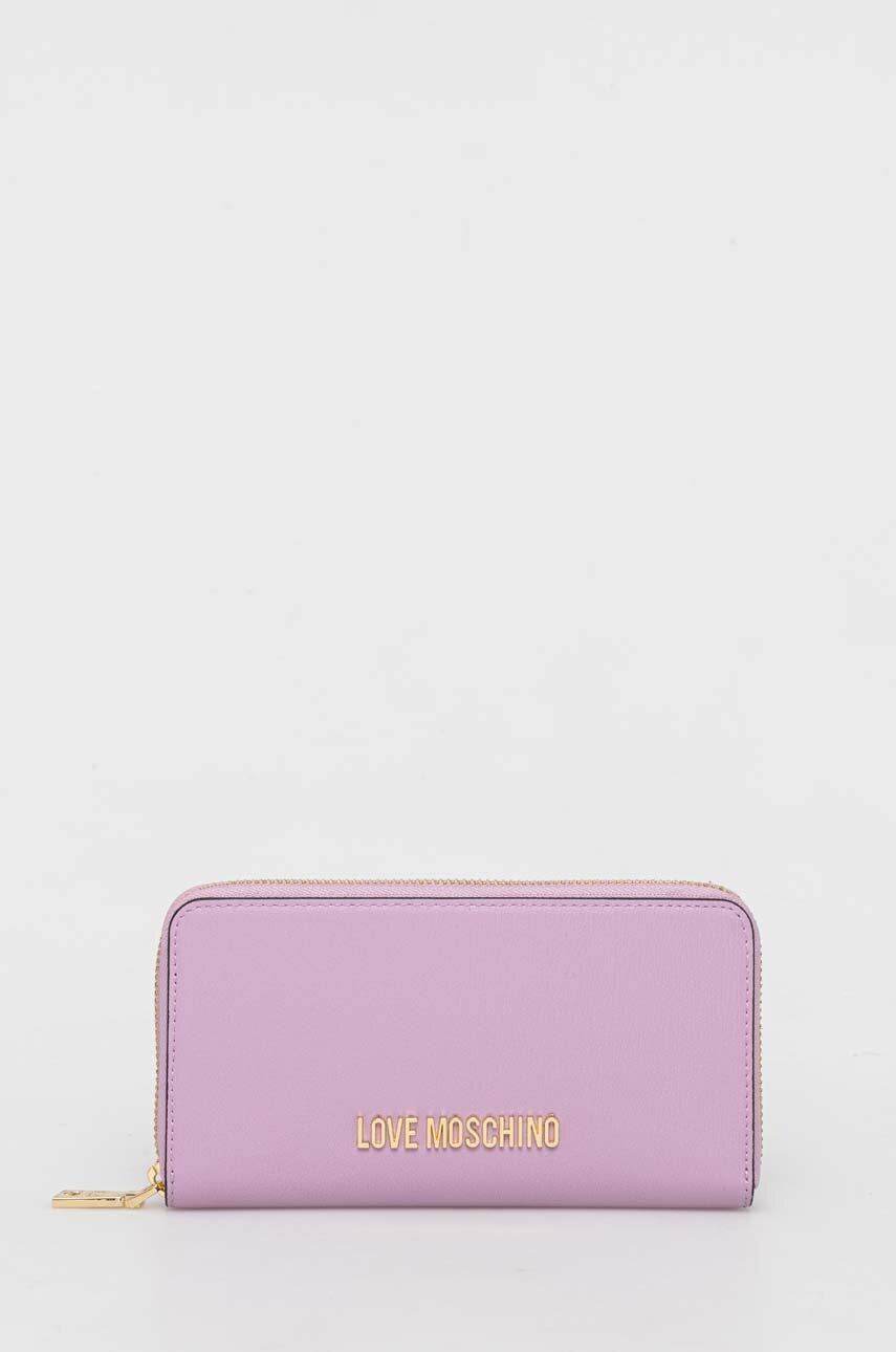 

Кошелек Love Moschino женский цвет фиолетовый