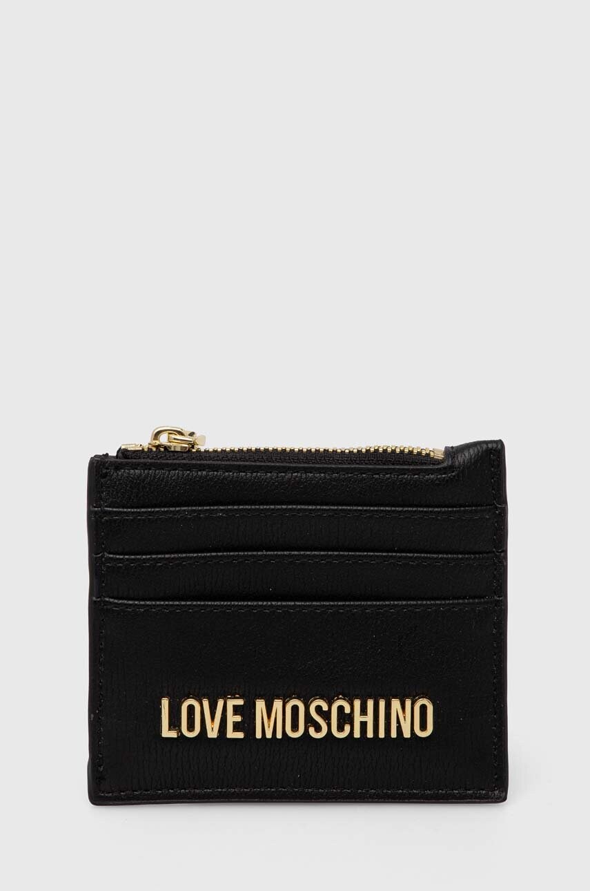 

Портмоне Love Moschino дамски в черно, Черен