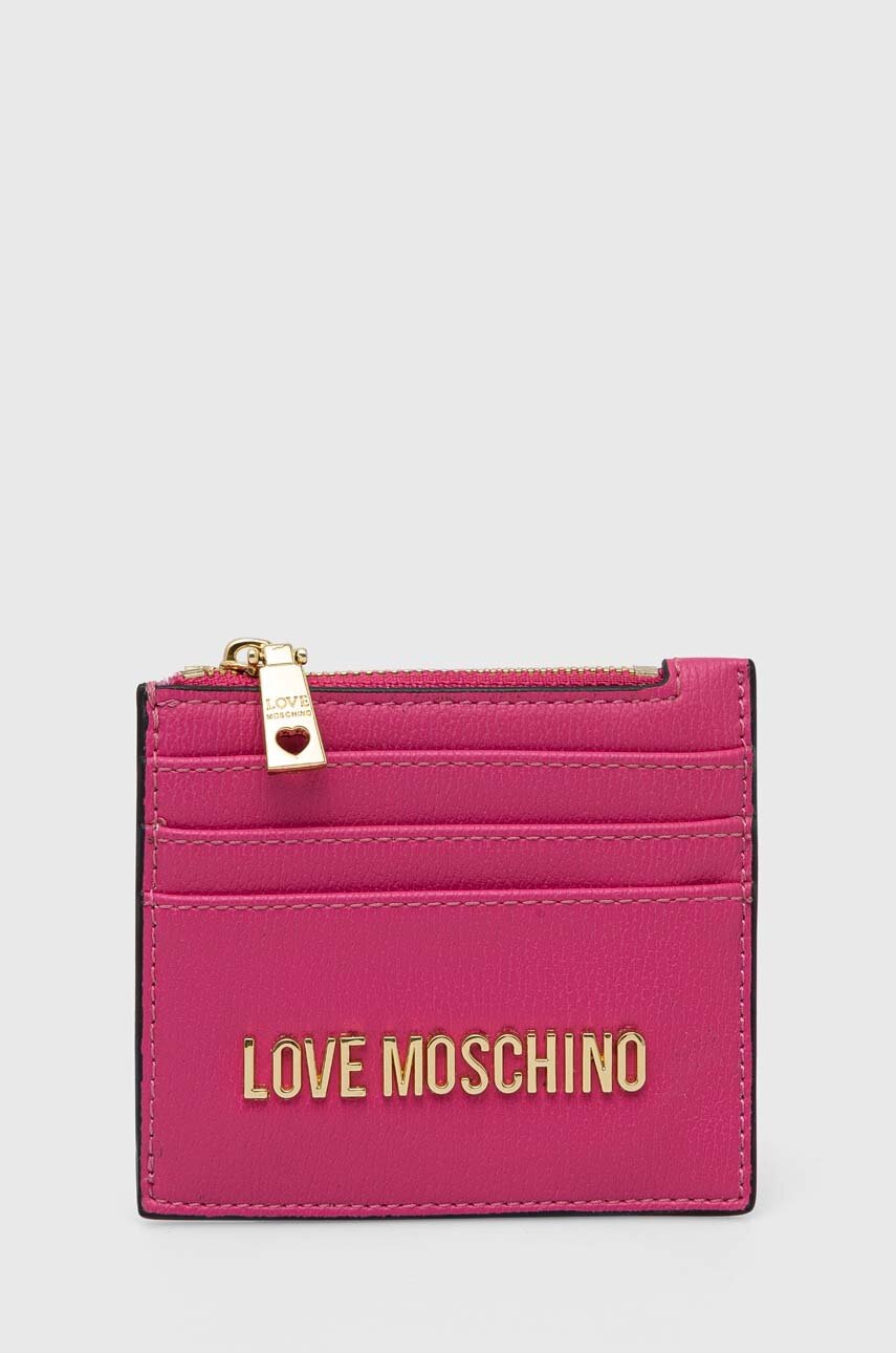 

Гаманець Love Moschino жіночий колір рожевий