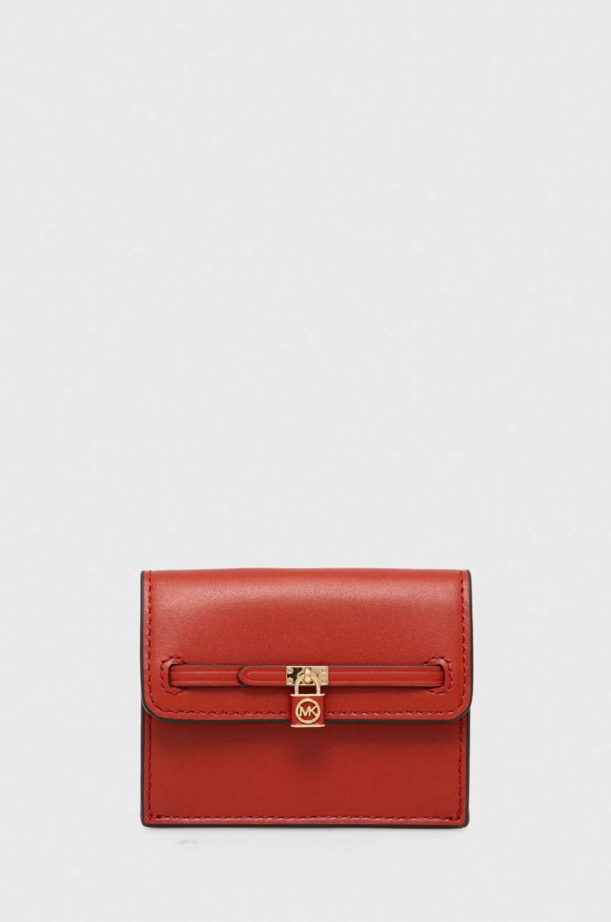 

Кожен портфейл MICHAEL Michael Kors дамски в бордо, Червен