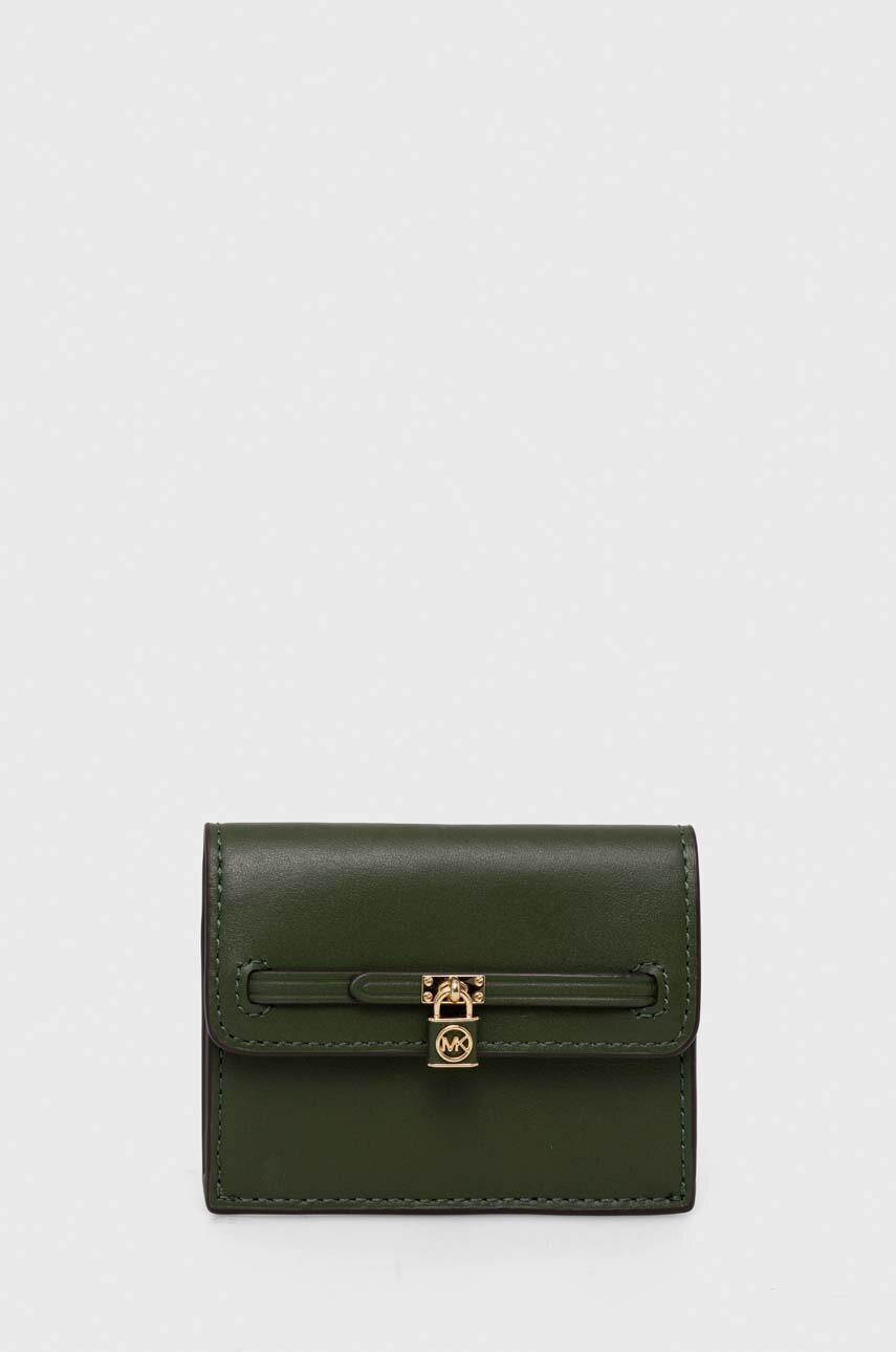 MICHAEL Michael Kors portofel de piele femei, culoarea verde