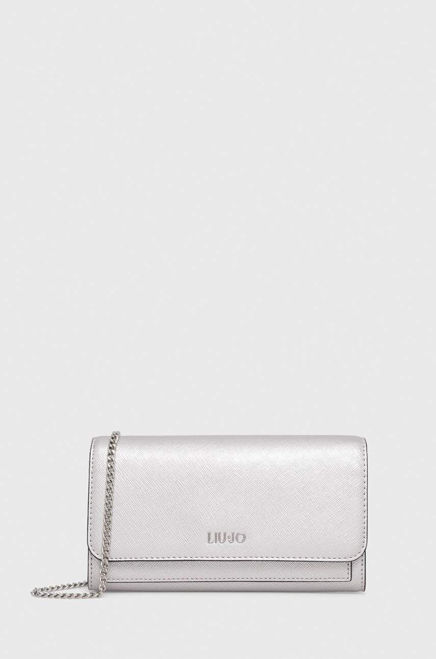 Peněženka Liu Jo stříbrná barva - stříbrná - Materiál č. 1: 100 % Polyester Materiál č. 2: 100 